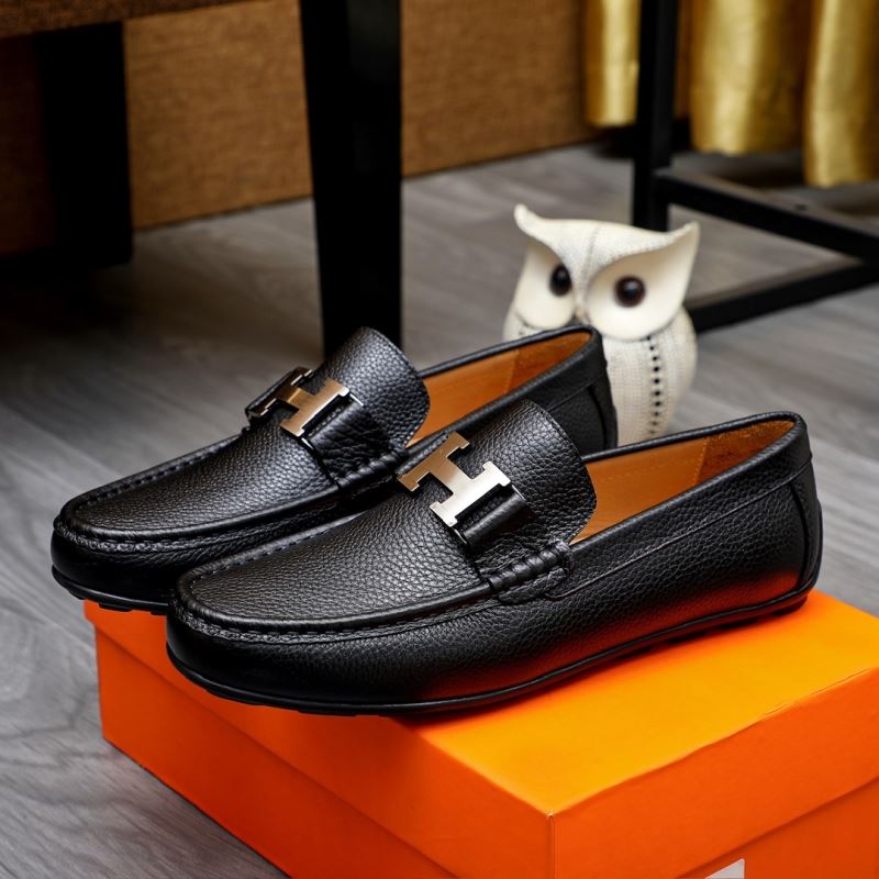 H**mes leather shoes